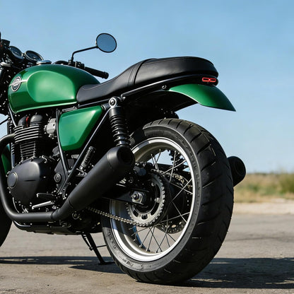 evermotor Mini LED Rücklicht Motorrad mit Bremslicht, 6-12V, M19 E-zertifiziert, IP67 Wasserdicht, 900mm Kabel, Einfache Montage für Motorräder, E-Bikes und Fahrräder