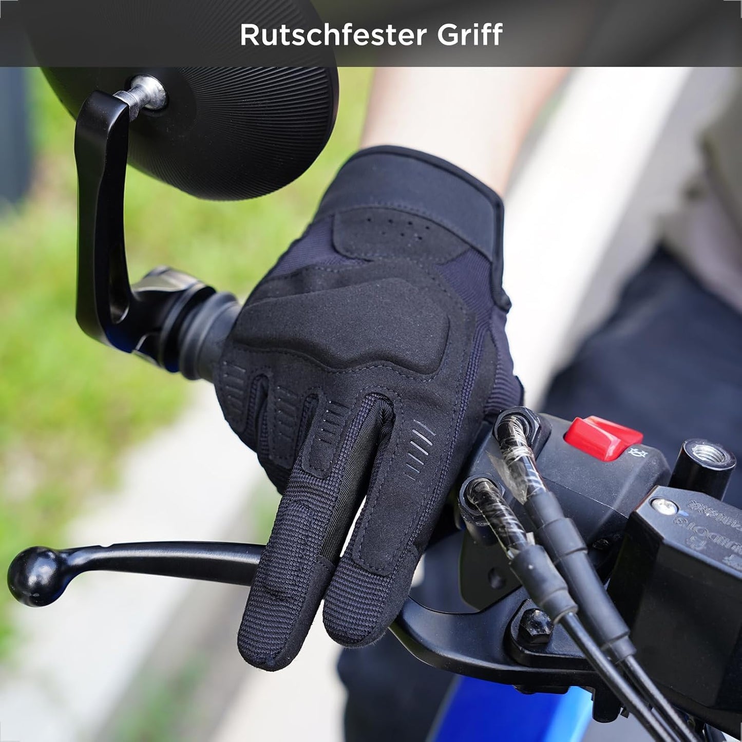Sommer Motorradhandschuhe Touchscreen, atmungsaktiv Damen Herren