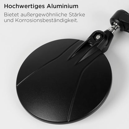 E9 Motorrad Spiegel 360° drehbar Aluminium Lenkerendenspiegel