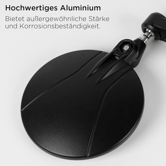 E9 Motorrad Spiegel 360° drehbar Aluminium Lenkerendenspiegel