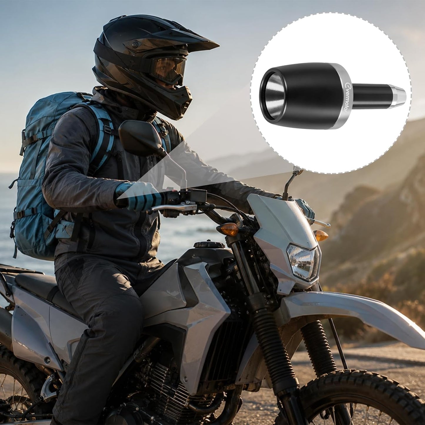Motorrad Lenkerenden CNC Aluminium, Lenkerendkappen