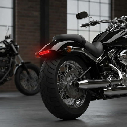 evermotor Bremslicht mit Motorrad LED-Rücklicht, 6-12V, IP67 Wasserdicht, 900mm Kabel, M18 CE-zertifiziert und StVZO-zugelassen,Einfache Montage für Motorräder, Fahrräder und E-Bikes