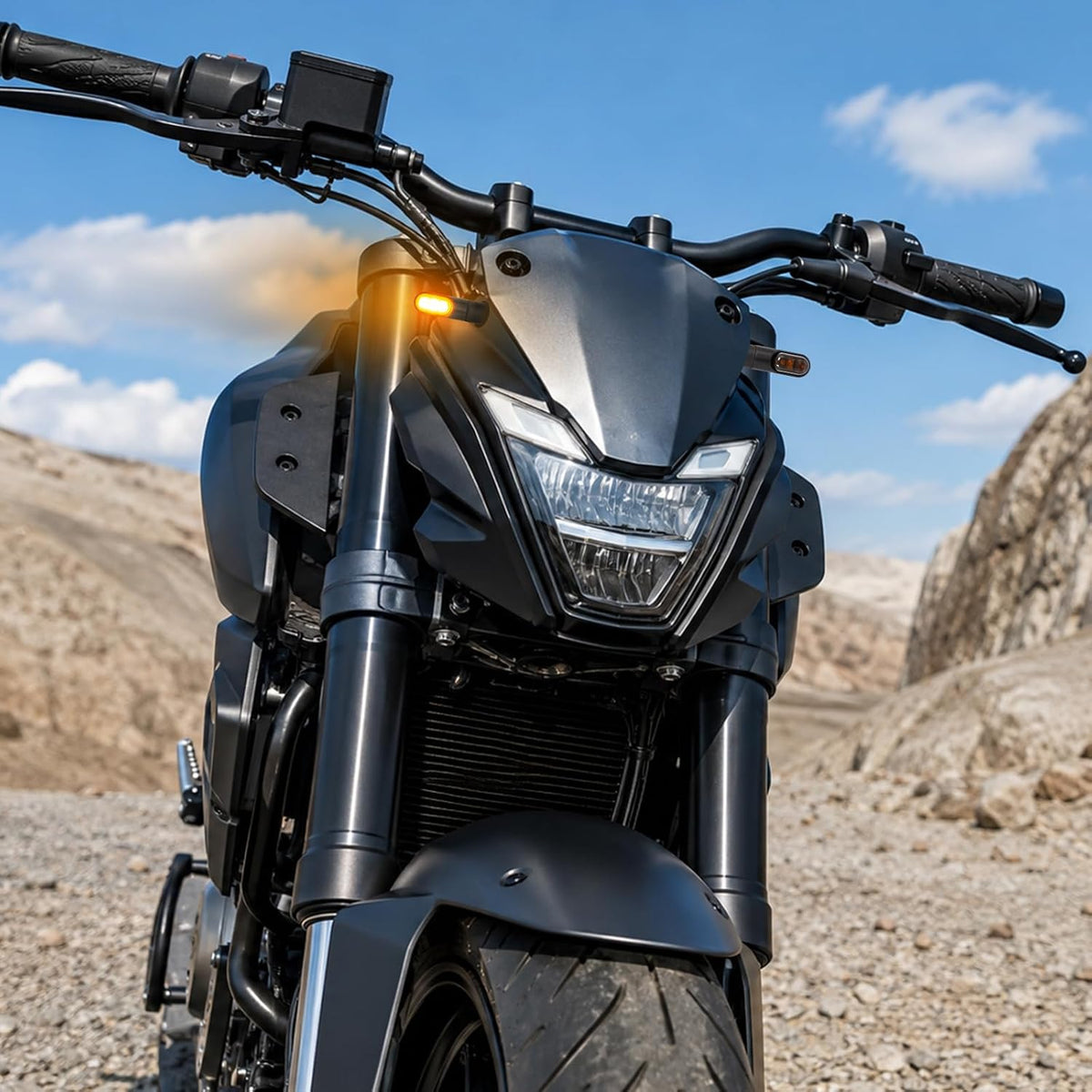 evermotor 12V LED Blinker Motorrad, E-geprüft Amber 2 Stück