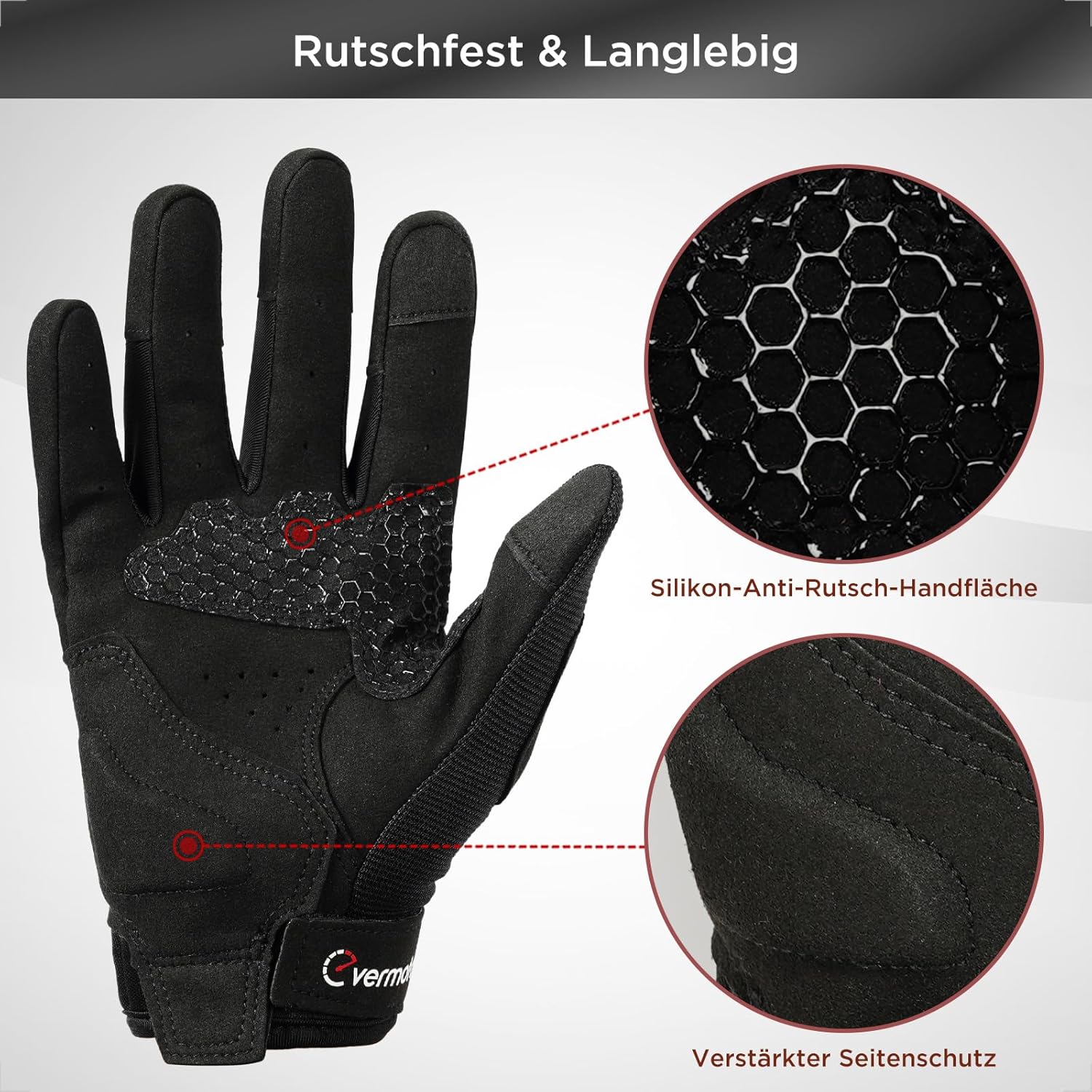 motorrad handschuhe touchscreen Sommer Motorradhandschuhe Touchscreen, atmungsaktiv Damen Herren