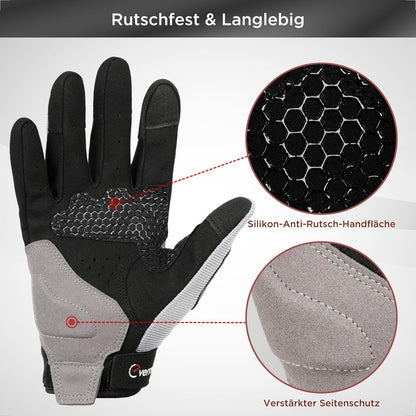 evermotor Motorradhandschuhe, Motorrad Handschuhe Herr Damen, Sommer Handschuhe Touchscreen für Motorrad, Motocross, Roller, Moped, Quad, ATV, Mountainbike