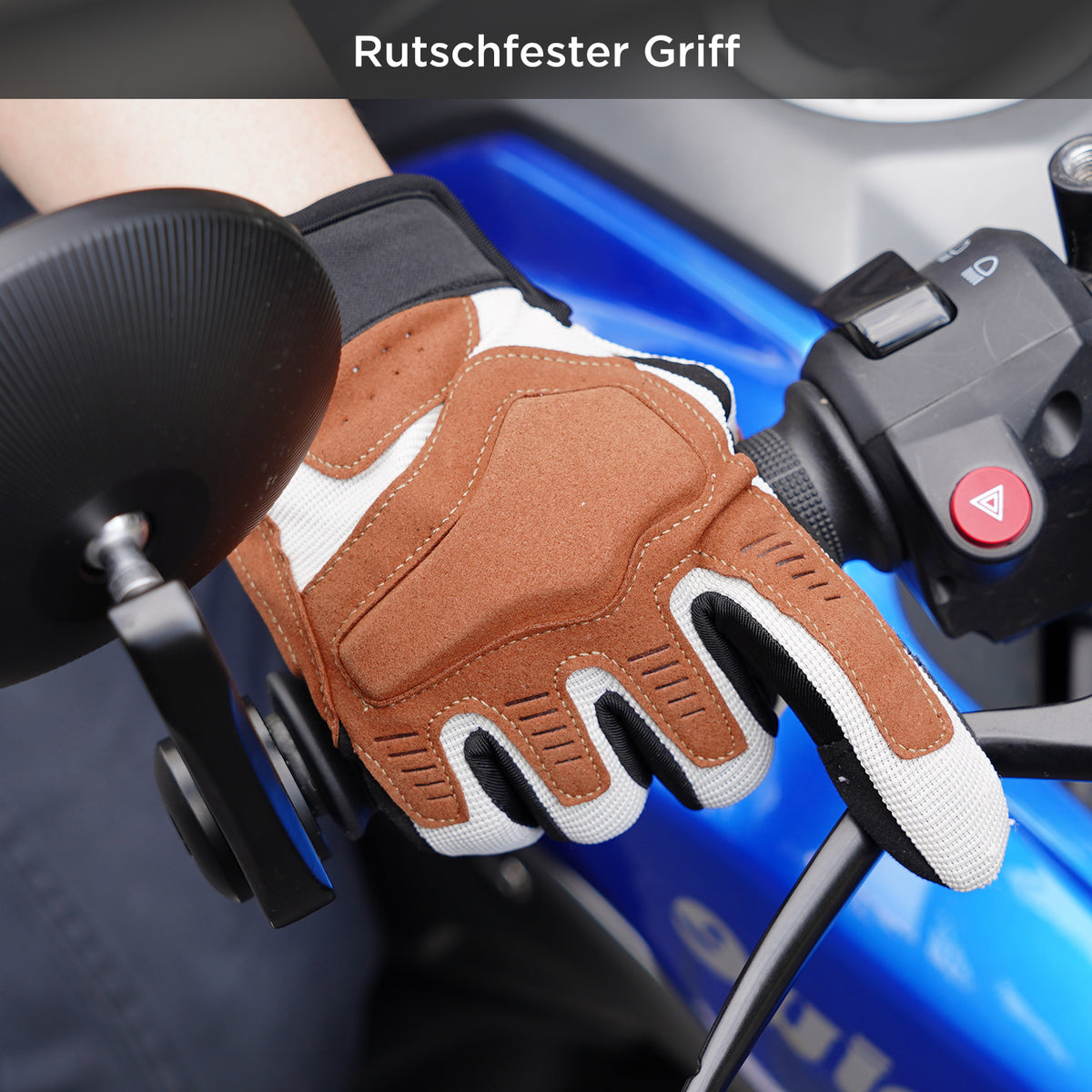 Motorrad Handschuhe Sommer Herren Damen, Touchscreen