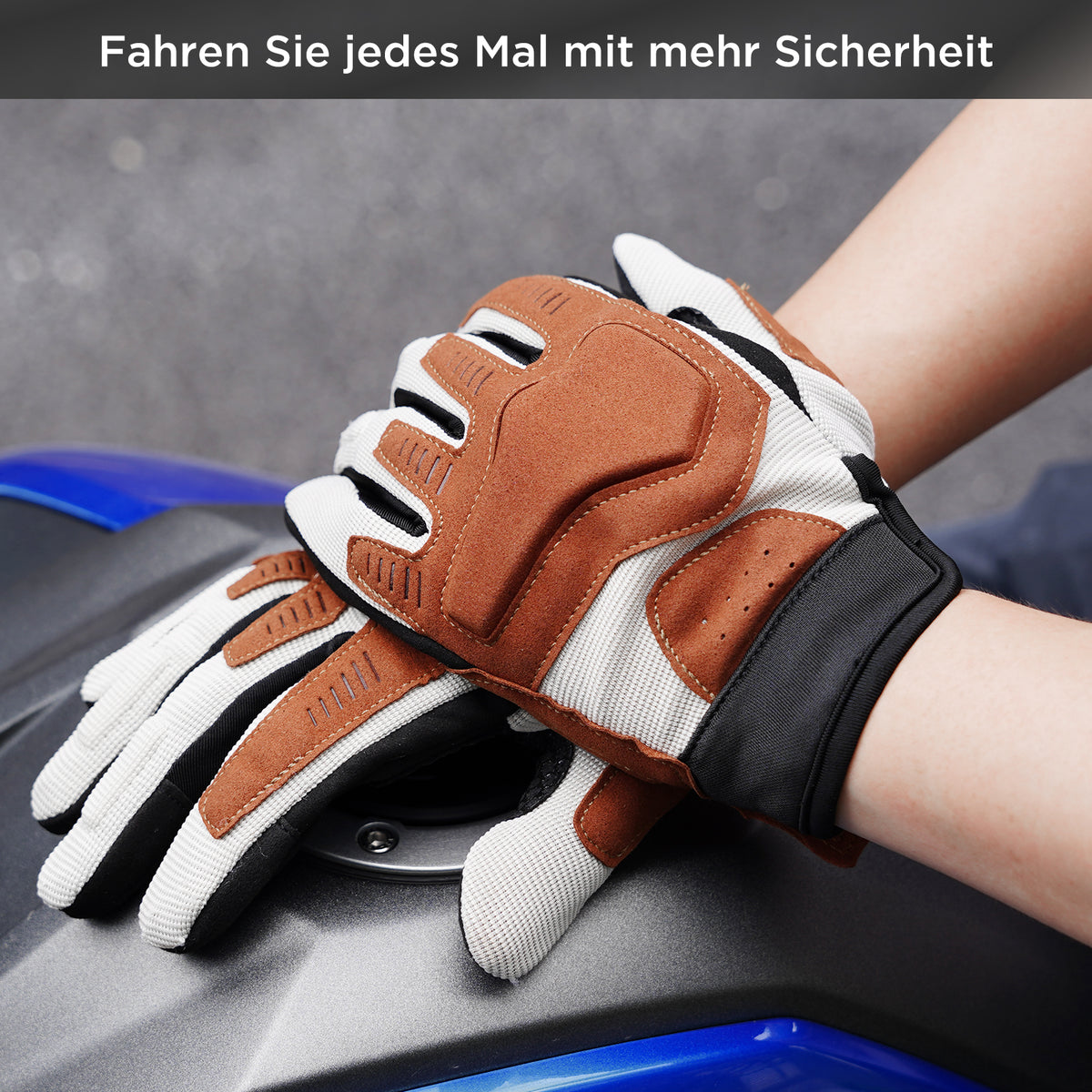 Motorrad Handschuhe Sommer Herren Damen, Touchscreen