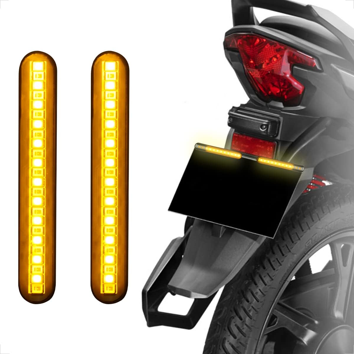 Evermotor 12V 12-LED Sequential Blinker - Für Motorräder & ATV