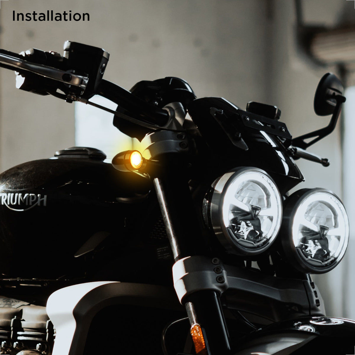 Universal Motorrad LED-Blinker Sword getönt M8 E-geprüft