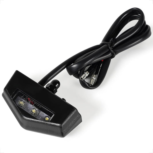 E4 LED Kennzeichenleuchte Mini IP67 wasserdicht 12V schwarz