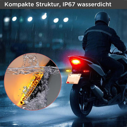 E32 LED Blinker Motorrad 2 Stück 12V 2in1 Positionslicht Rücklicht