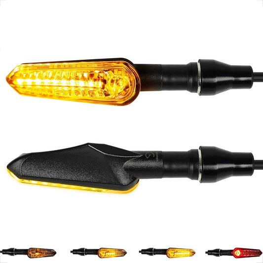 E32 LED Blinker Motorrad 2 Stück 12V 2in1 Positionslicht Rücklicht