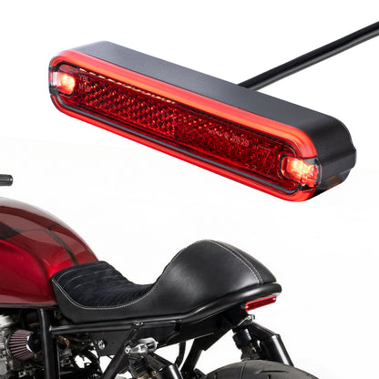 LED Motorrad Rücklicht 6-12V mit Bremslicht, StVZO geprüft, IP67 wasserdicht
