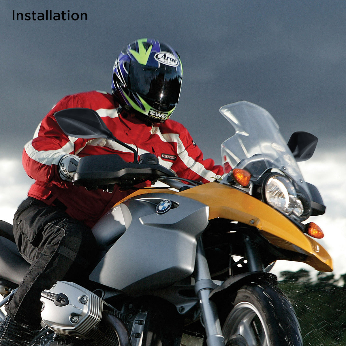 ISSYZONE Motorrad Spiegel e geprüft, Universal M8 und M10