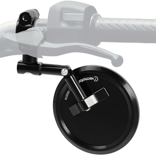 E-geprüfte Motorrad Rückspiegel 22mm, CNC Aluminium 360° drehbar