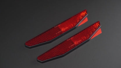 E4 Motorrad Rückstrahler 2er Set - Universal Reflektoren mit 3M Klebeband