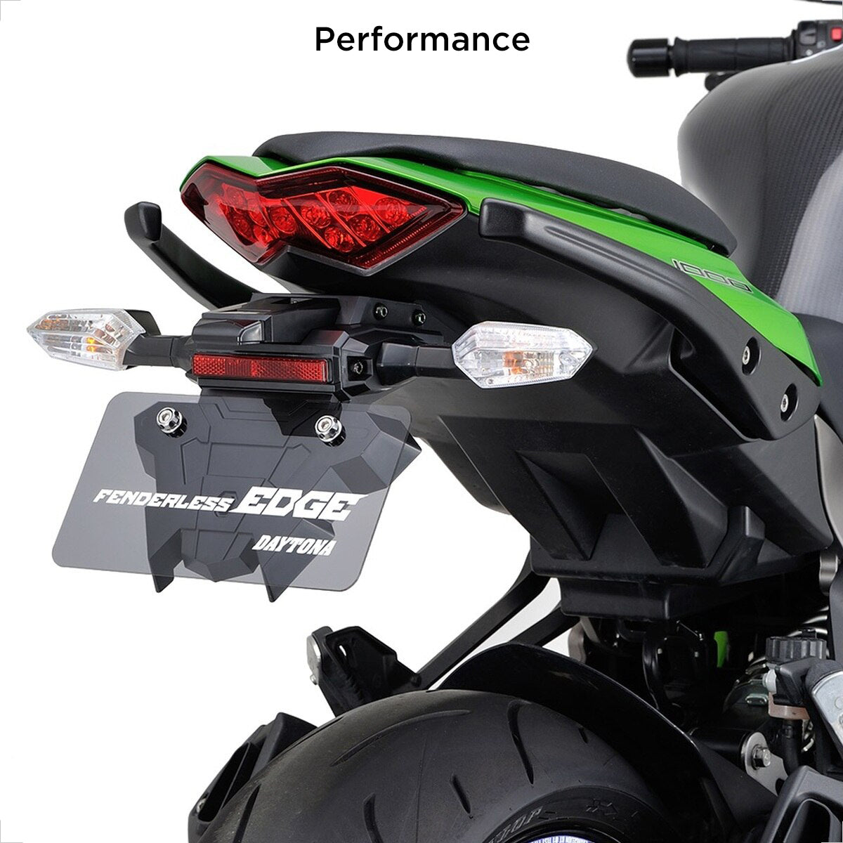 Evermotor Motorrad E4 Mini abgerundeter Rechteck-Reflektor + T-Halter