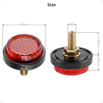 Evermotor Mini-Rund-Kennzeichen-Schraubreflektor - E4 Rückstrahler