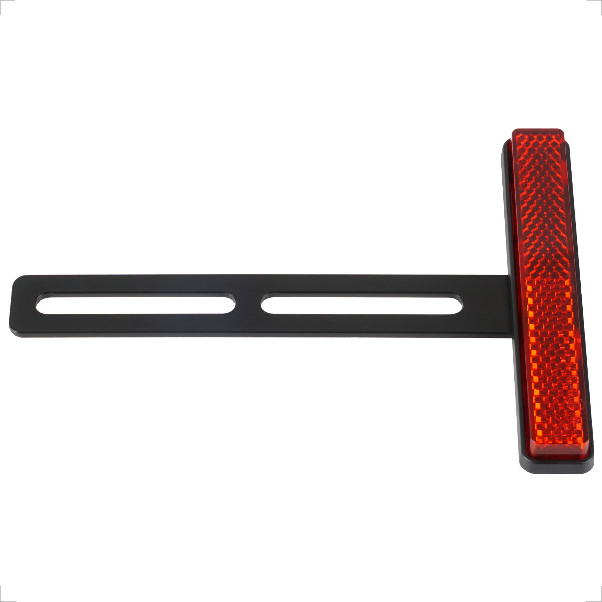 Universal LED Kennzeichenbeleuchtung Reflektor Rot T-Halter E-Zulassung  Motorrad