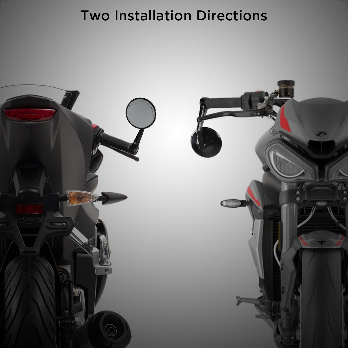 ISSYZONE Motorrad Spiegel e geprüft, Universal M8 und M10